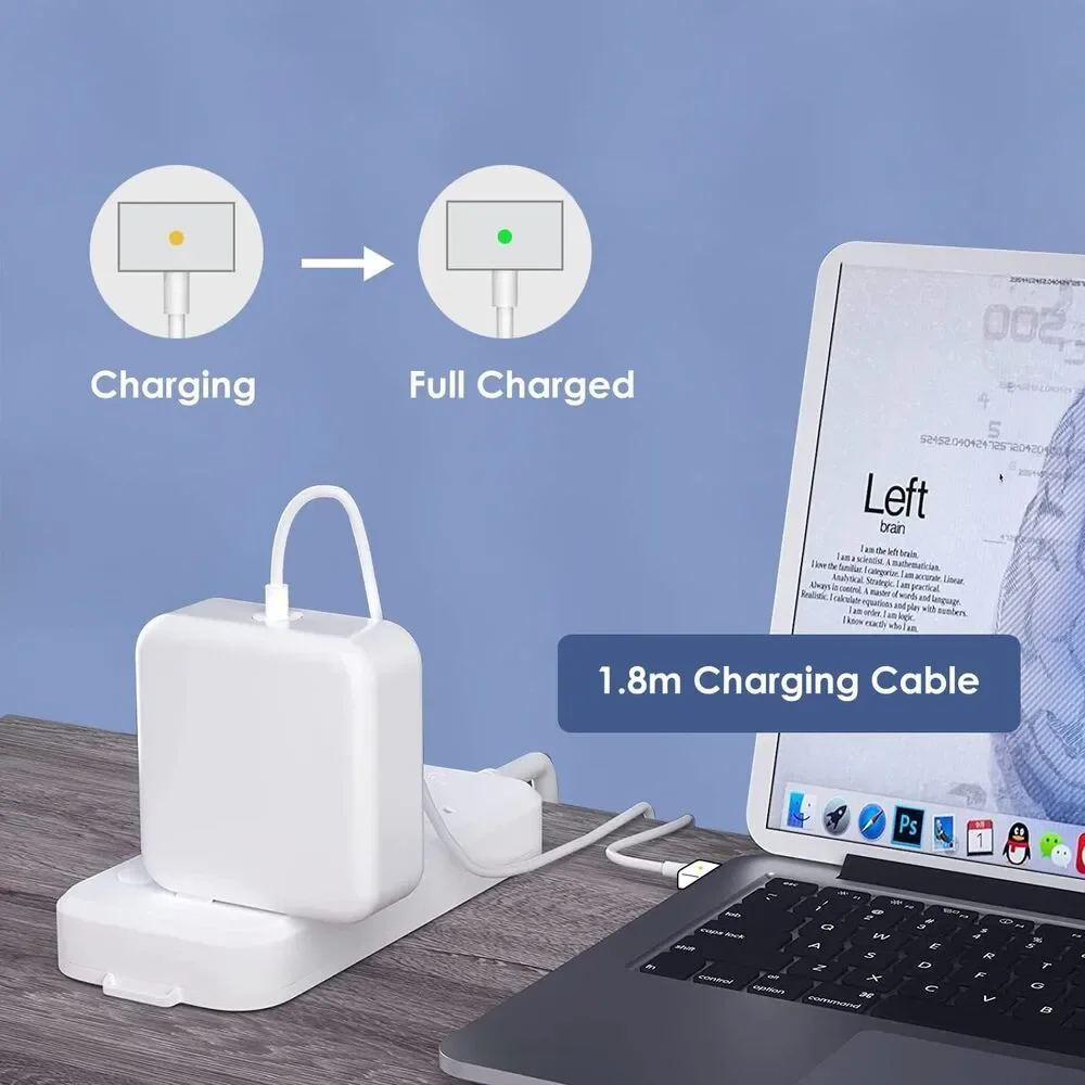 Mac Book Air Charger, 45W Magnetic Mag2 T-Tip Laptop Charger Suitable